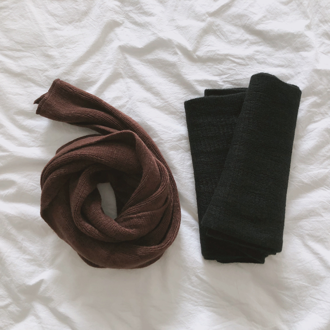 Khăn Choàng Cổ IFNICEFUTURE Màu Trơn Phong Cách Hàn Quốc Thời Trang Nam Nữ