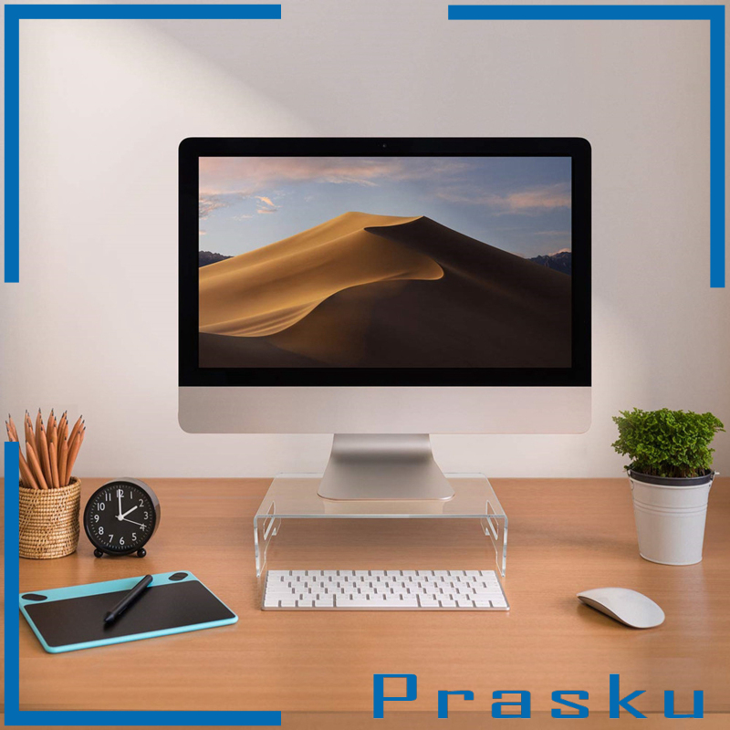 [PRASKU]Clear Monitor Stand Platform Laptop Printer Riser Bed Tray Home Office | BigBuy360 - bigbuy360.vn