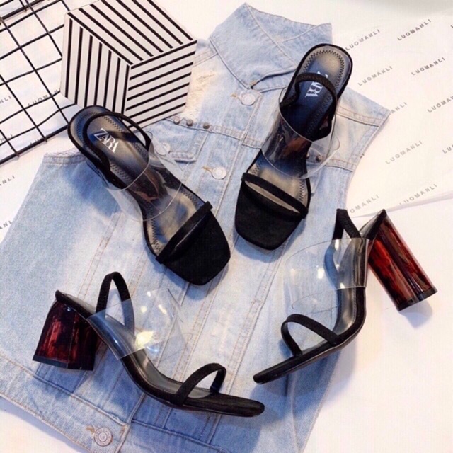 Sandal quai mika thun gót mận siêu hot Mã s59 | BigBuy360 - bigbuy360.vn