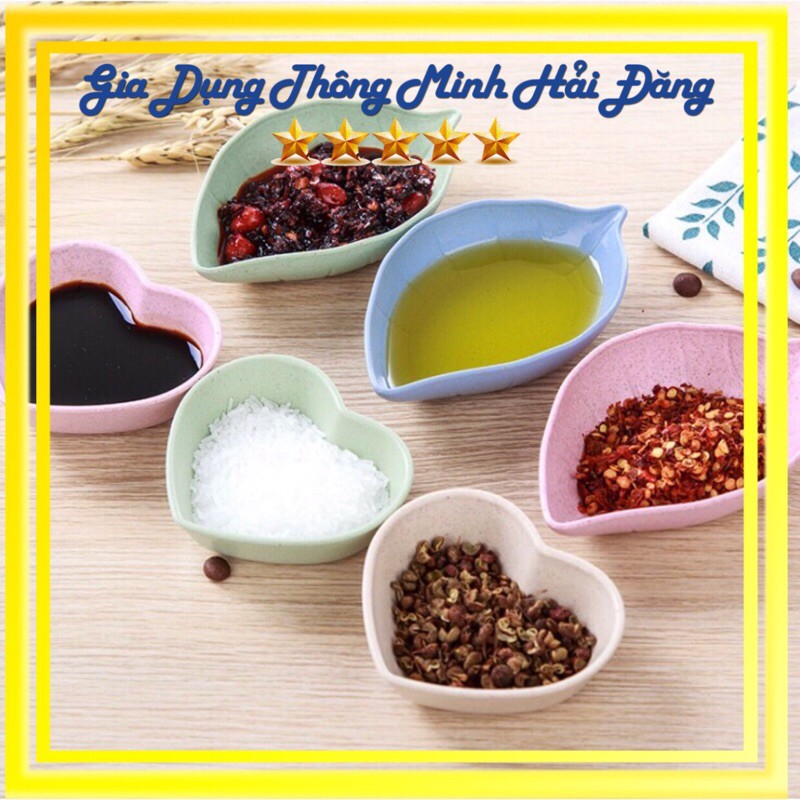 Đĩa Đựng Gia Vị Lúa Mạch An Toàn Nhiều Hình