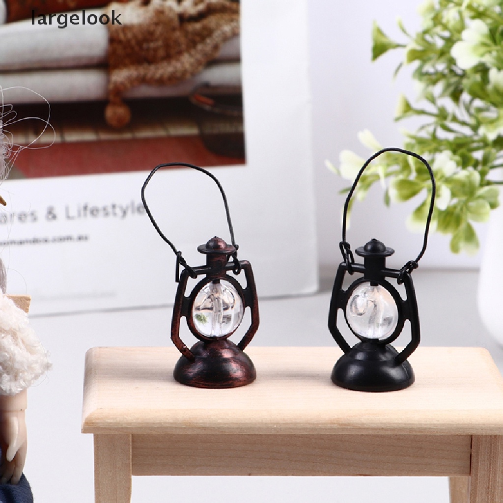 Mô Hình Đèn Dầu Phong Cách Retro Trang Trí Nhà Búp Bê Tỉ Lệ 1: 12 ♨Nóng Bỏng