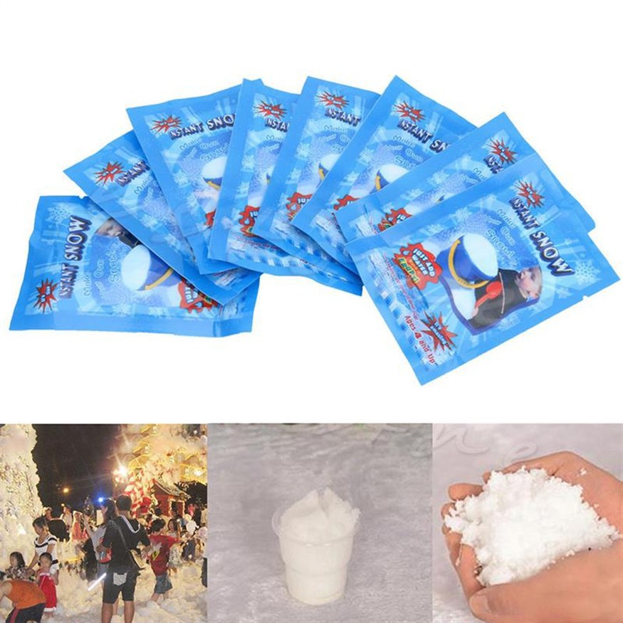 Tuyết nhân tạo - hoa tuyết bạc (nguyên liệu làm Slime) - Magic Snow _có video nè |shopee. Vn\Shopdenledz