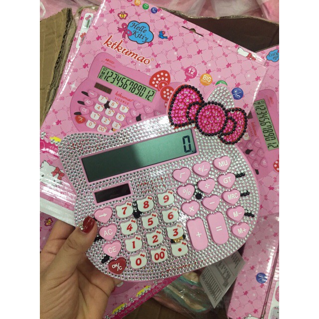 FREESHIP 50K_Máy tính Hello kitty đính đá dễ thương | BigBuy360 - bigbuy360.vn