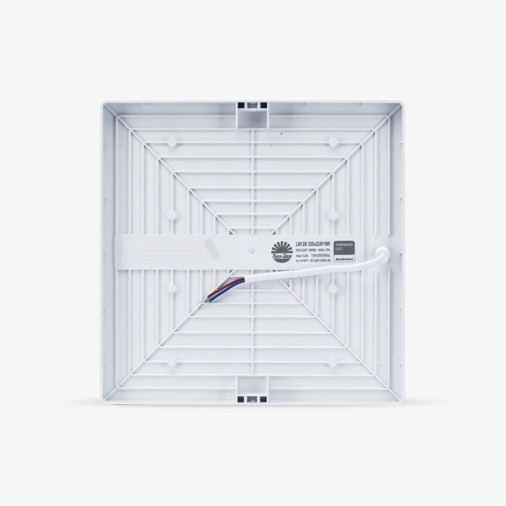 Đèn LED Ốp trần Vuông 18W đế nhựa
