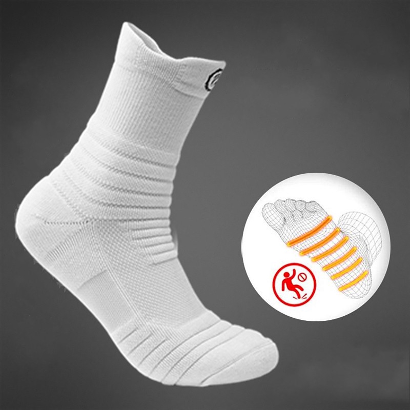 Đôi vớ thể thao cotton thoáng khí chống trượt cho nam