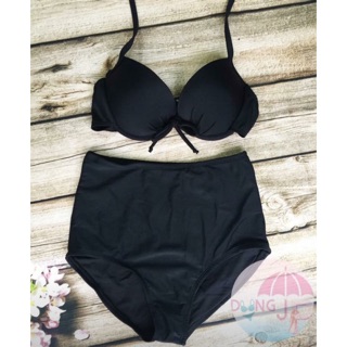 Đồ bơi đen ngực mút dày 140k