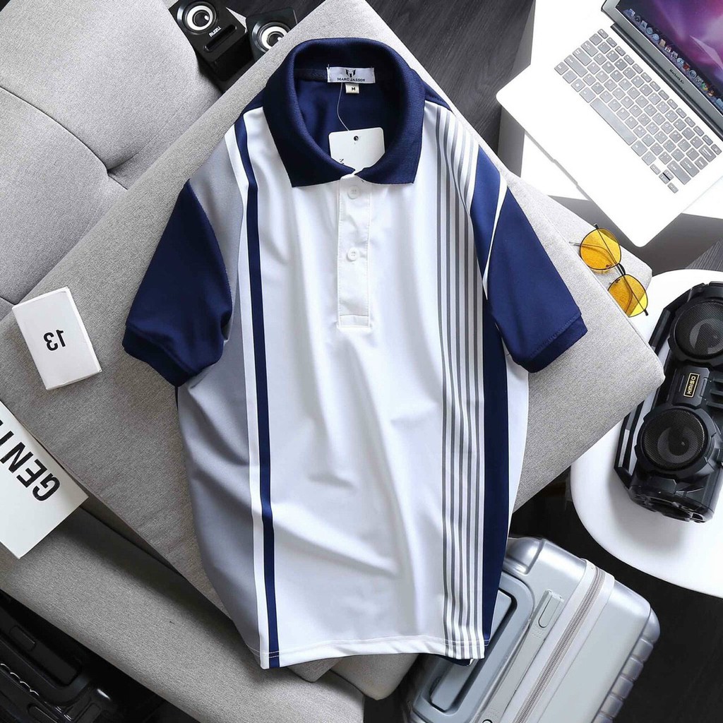 Áo POLO MARRC JASSON Thun Nam Lạnh Thể Thao Chất Thun Lạnh Co Giãn Cao Cấp VNXK