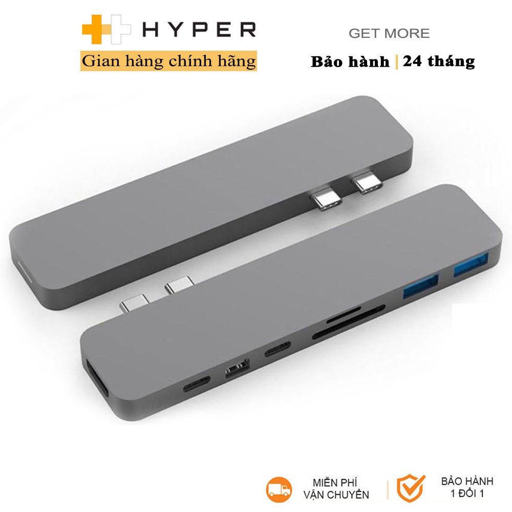 Cổng chuyển HyperDrive 8-in-2 Pro USB-C Hub - GN28D - Hàng Chính Hãng