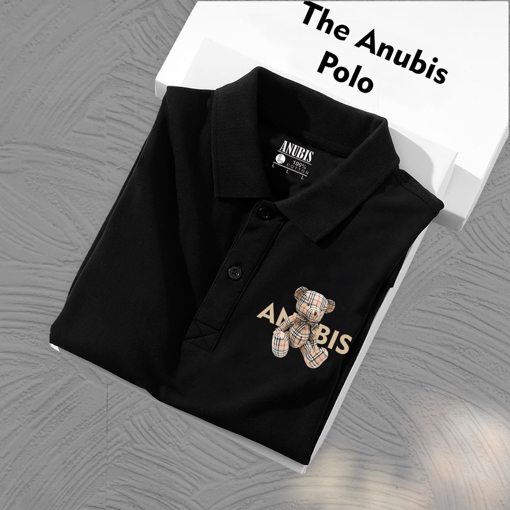 Áo thun Polo Hình Gấu ANUBIS - Vải Cao Cấp Bigsize