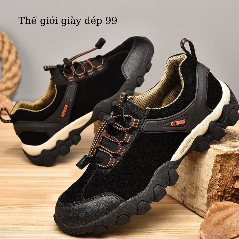 Giày nam công sở đẹp - thể thao nam - giày nam Da lộn  sneaker siêu nhẹ dùng đi chơi, đi làm,leo núi hàng hãng OUTDOOR