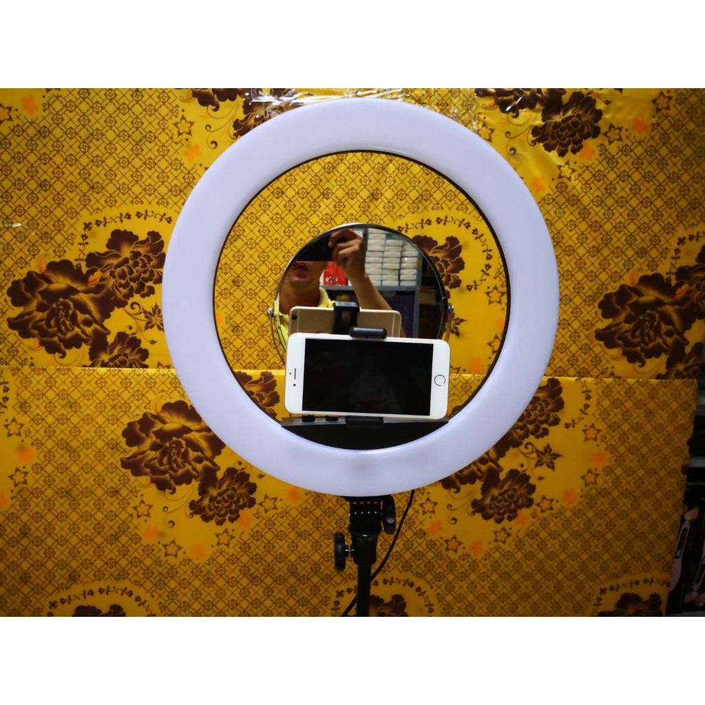Đèn Hỗ Trợ Livestream Cực Đại 46CM, Chụp Hình Sản Phẩm, Makeup, Studio RL-18