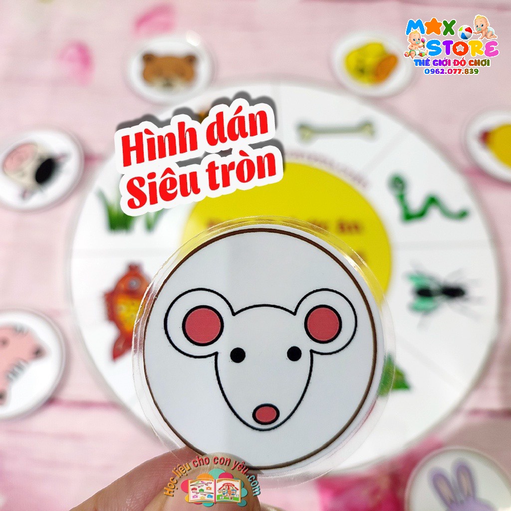 HỌC LIỆU TỔNG HỢP DÁN TRÒN 10 CHỦ ĐỀ GIÚP BÉ THÔNG MINH