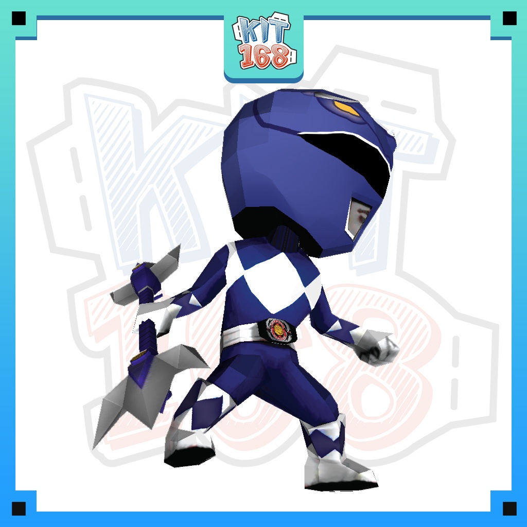 Mô hình giấy Anime Game Blue Ranger - Power Rangers