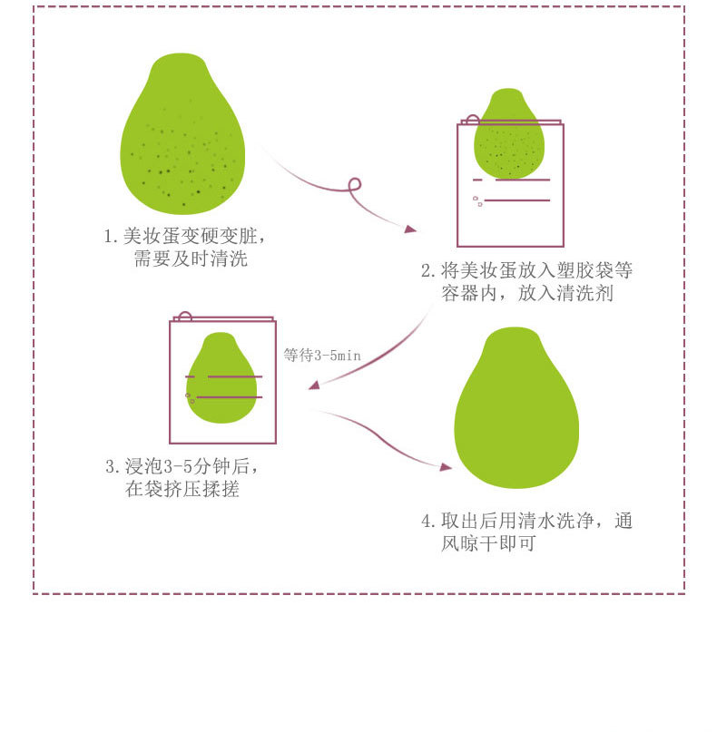 Bông mút tán nền siêu mịn gấp 8 lần xanh matcha thiết kế chuyên nghiệp trang điểm | BigBuy360 - bigbuy360.vn