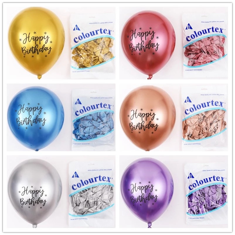 Bong Bóng latex 12 inch 2.8g Dùng Trang Trí Tiệc Sinh Nhật