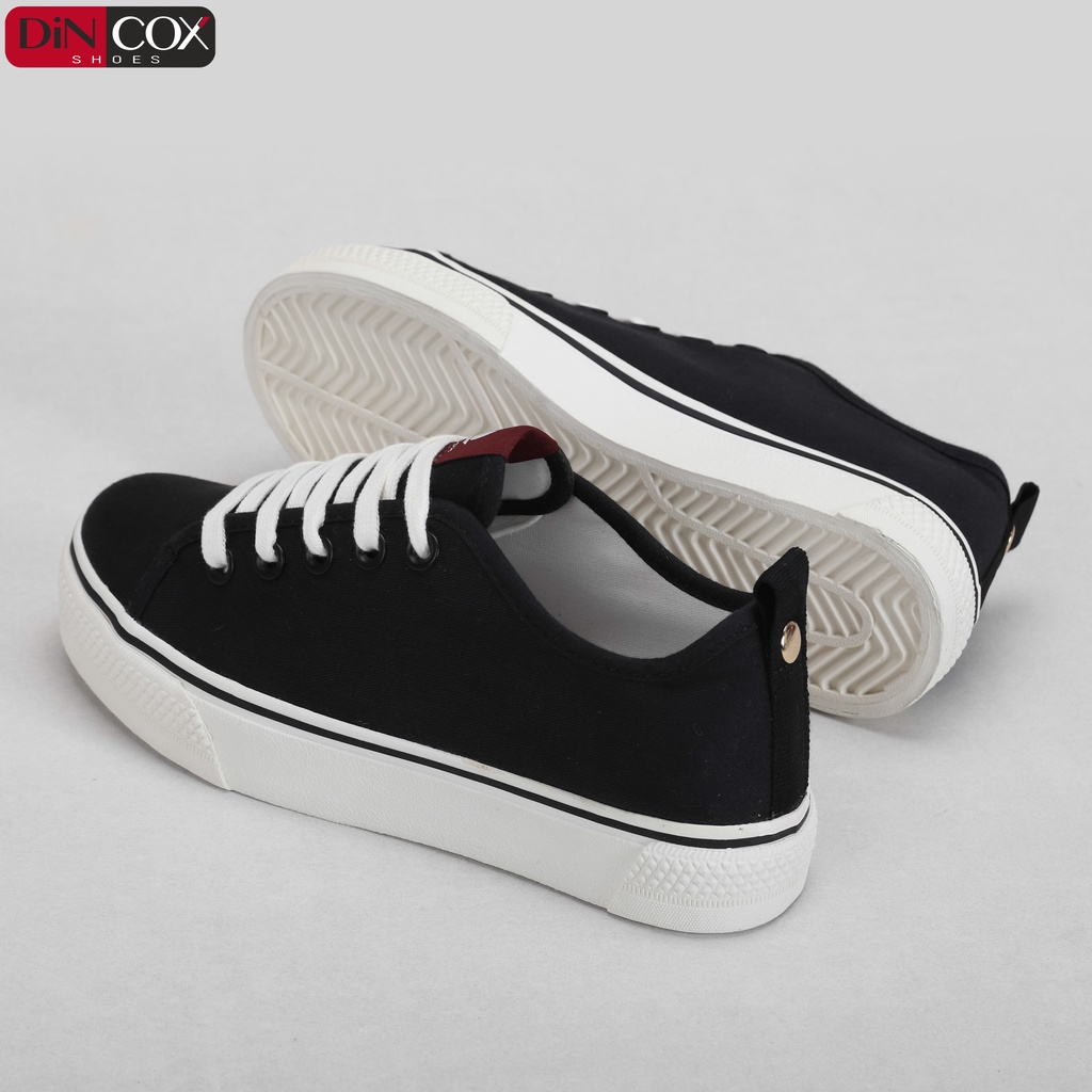 Giày Sneaker Vải Nữ DINCOX C46 Thanh Lịch Black