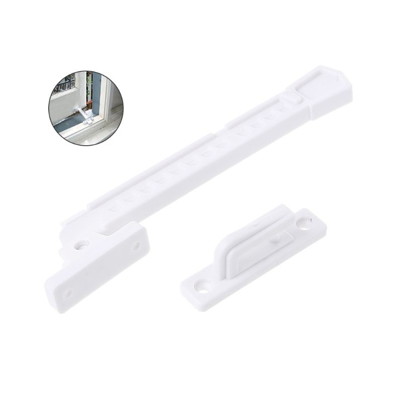 Khóa Cửa Sổ ABS Kèm Ốc Vít Cố Định Bảo Vệ An Toàn Cho Bé