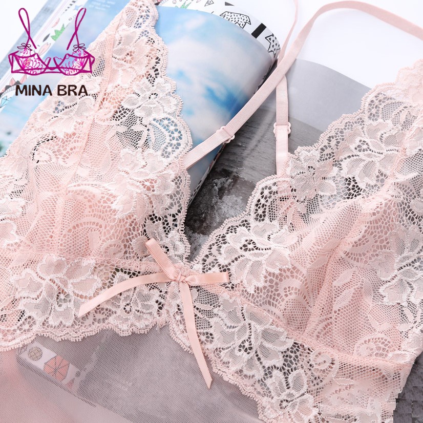 Đầm Ngủ Xuyên Thấu Cao Cấp  Thời Trang MINABRA Đầm Ngủ Ren Hai Dây Có Đệm Ngực KL03 Hồng | BigBuy360 - bigbuy360.vn