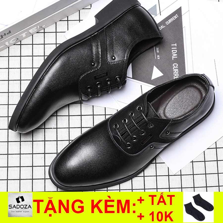 Giày Nam Cao Cấp - FREESHIP - Giày Tây Nam Da Bò Thanh Lịch GD87
