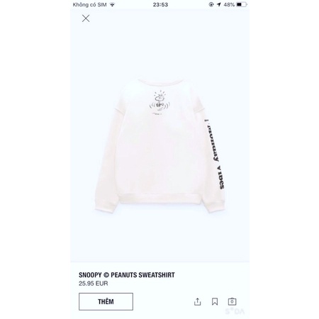 [FREESHIP - HÀNG LOẠI 1] ÁO NỈ DARA SNOOBY SIÊU XINH | BigBuy360 - bigbuy360.vn