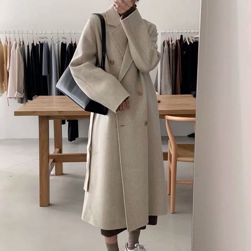 Áo khoác dáng dài Trenchcoat Babel vải dạ cao cấp style Hàn Quốc