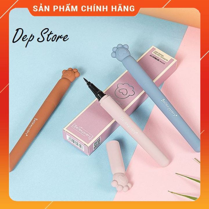 Kẻ mắt nước BELLEMYSTERY chống nước lâu trôi thiết kế chân mèo đáng yêu BELL02
