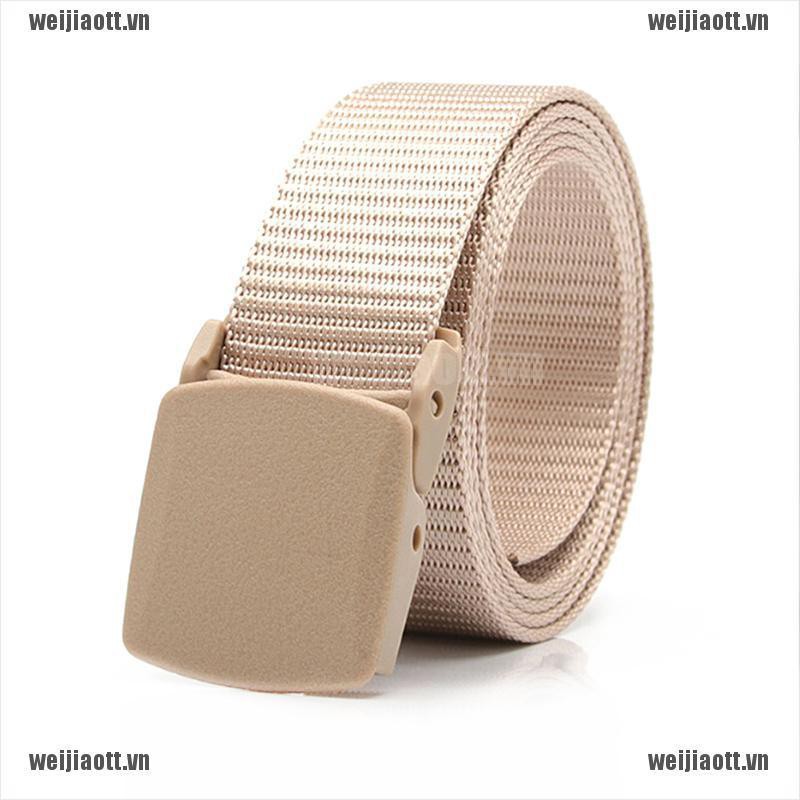 Thắt lưng vải canvas phong cách quân đội cho nam giới