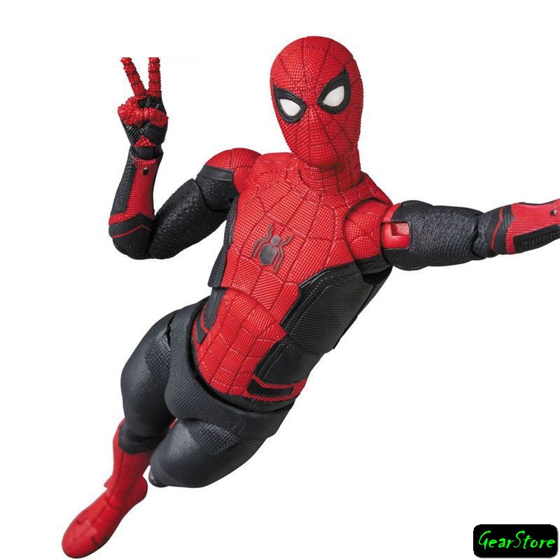 Mô hình nhân vật spider man Far From Home upgaded Suit FIGMA FIGURE MAF 113 AVENGERS cử động được 15cm