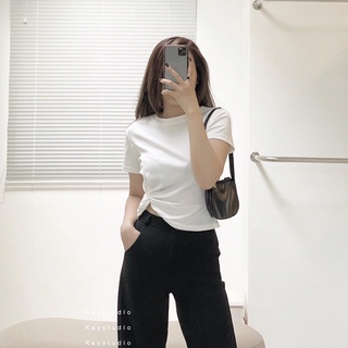 [KAYSTUDIO] ÁO CROP XOẮN TRẮNG - ACXT