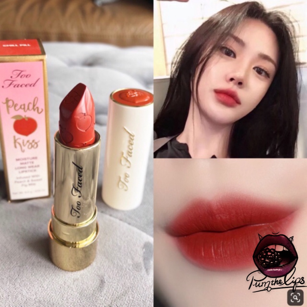 Son Thỏi Too Faced Peach Kiss Lipstick - Chill Pill