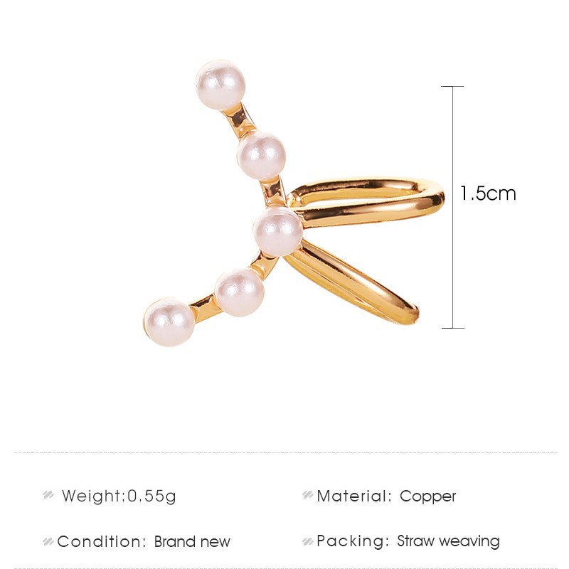 Khuyên tai đính ngọc trai nhân tạo thời trang cho nữ