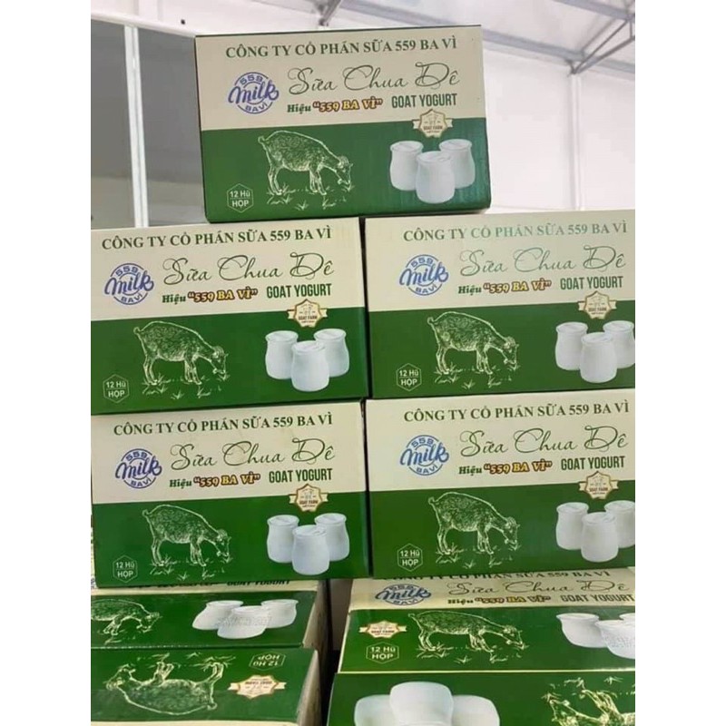 (SỈ SLL)- SỮA CHUA BA VÌ 559 - THÙNG 12 HŨ - GIỮ DÁNG - ĐẸP DA