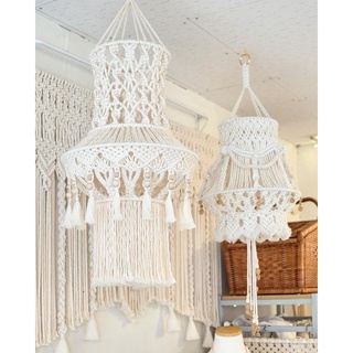 Chao Đèn trần trang trí ấm cúng - macrame decor