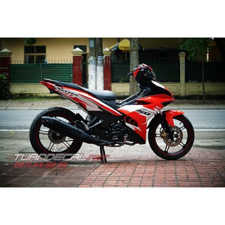 Tem Trùm Exciter 150 Trắng đỏ Đẹp