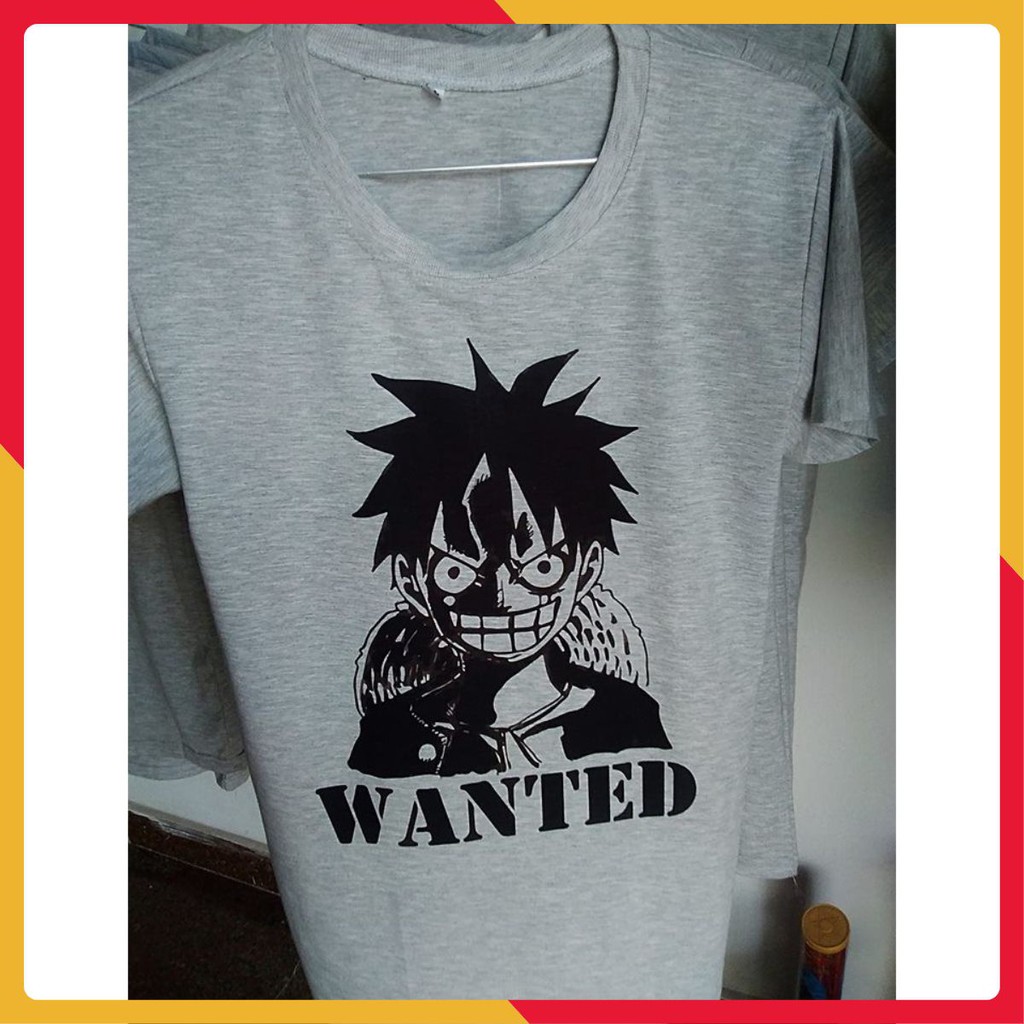 Monkey D. Luffy Wanted - Áo phông F5 One Piece - Áo thun One Piece