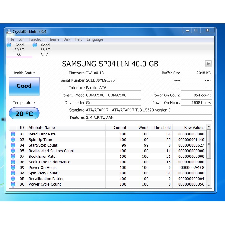Ổ cứng PC 3.5in 40G ATA - cổng IDE | BigBuy360 - bigbuy360.vn