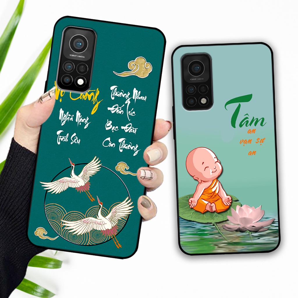 Ốp lưng Xiaomi Mi 10T Pro in hình phong cách chữ thư pháp cha mẹ, tài lộc.