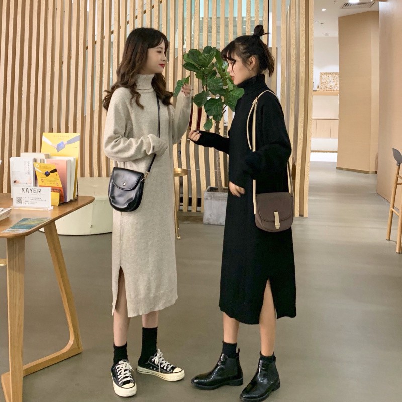 [ORDER] Váy len cổ lọ ULZZANG