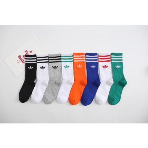 Aoki-Vớ thể thao mẫu Adidas nhiều màu cho nam và nữ