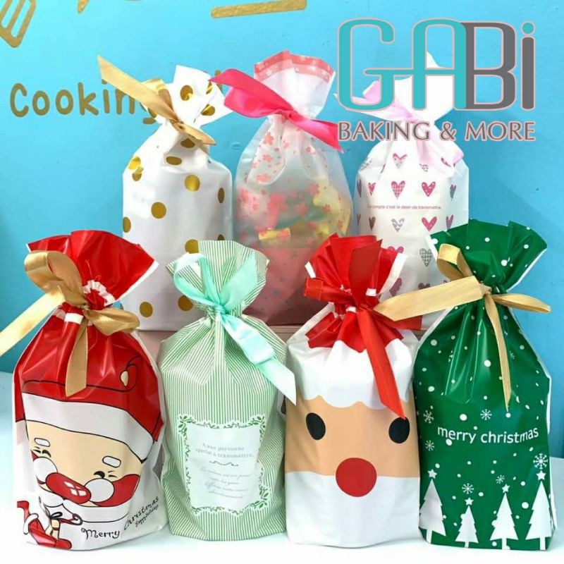 Túi dây nơ rút đựng bánh kẹo 15*23cm