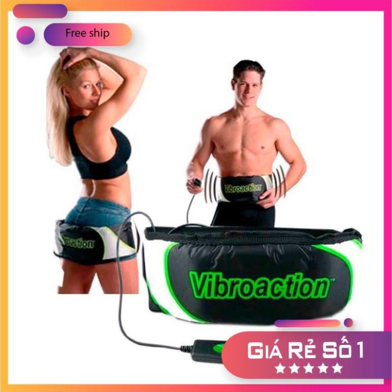 [FreeShip – Hàng Cao Cấp] Đai mát xa Vibroaction - Đai massage bụng vibroaction