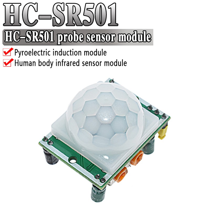 HC-SR501 Điều chỉnh Mô-đun cảm biến chuyển động PIR hồng ngoại nhiệt điện IR cho arduino cho bộ dụng cụ pi mâm xôi HC-SR501 Điều chỉnh mô-đun PIR hồng ngoại nhiệt điện Hồng ngoại mô-đun cảm biến chuyển động