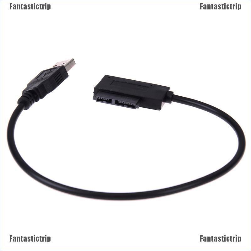 Fantastictrip Usb to 7+6 13pin slim sata/ide cd dvd rom optical drive cable adapter