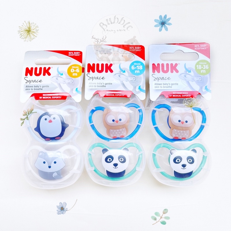 Ti giả NUK Space cho bé sơ sinh đủ size