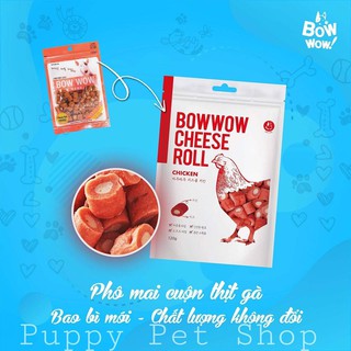 Bowwow Phomai Cuộn Thịt Gà Cho Chó Mèo 120G