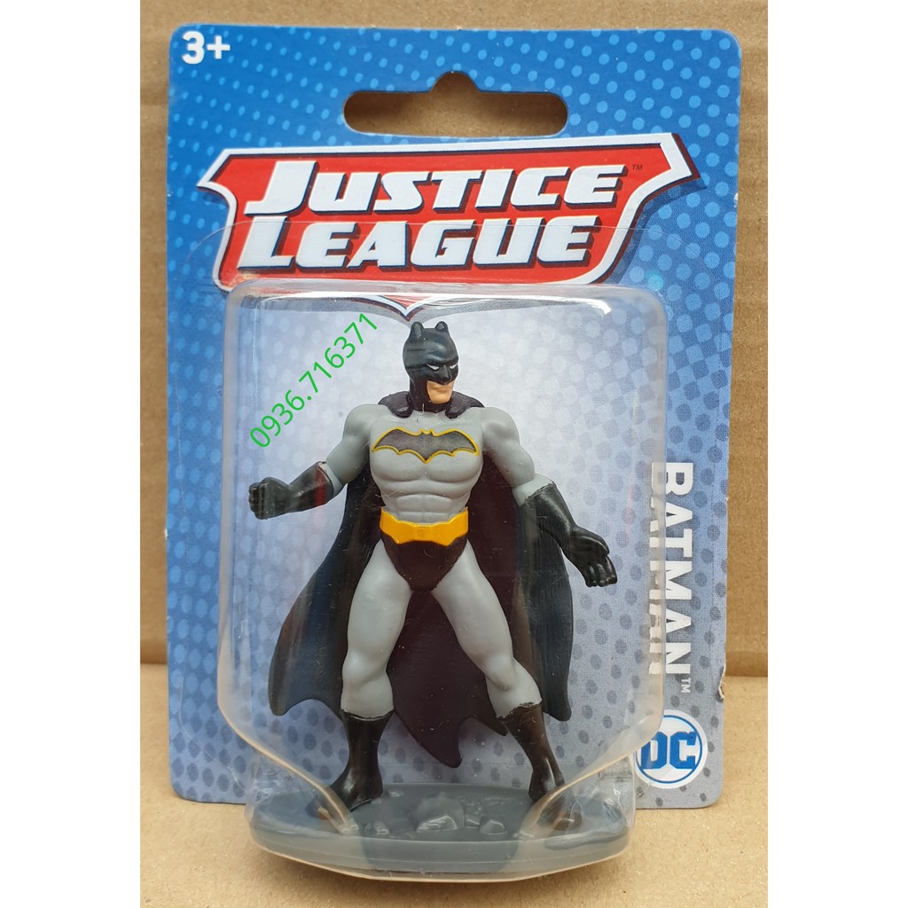 Mô hình nhân vật siêu anh hùng Justice League size mini hàng Mattel Canada