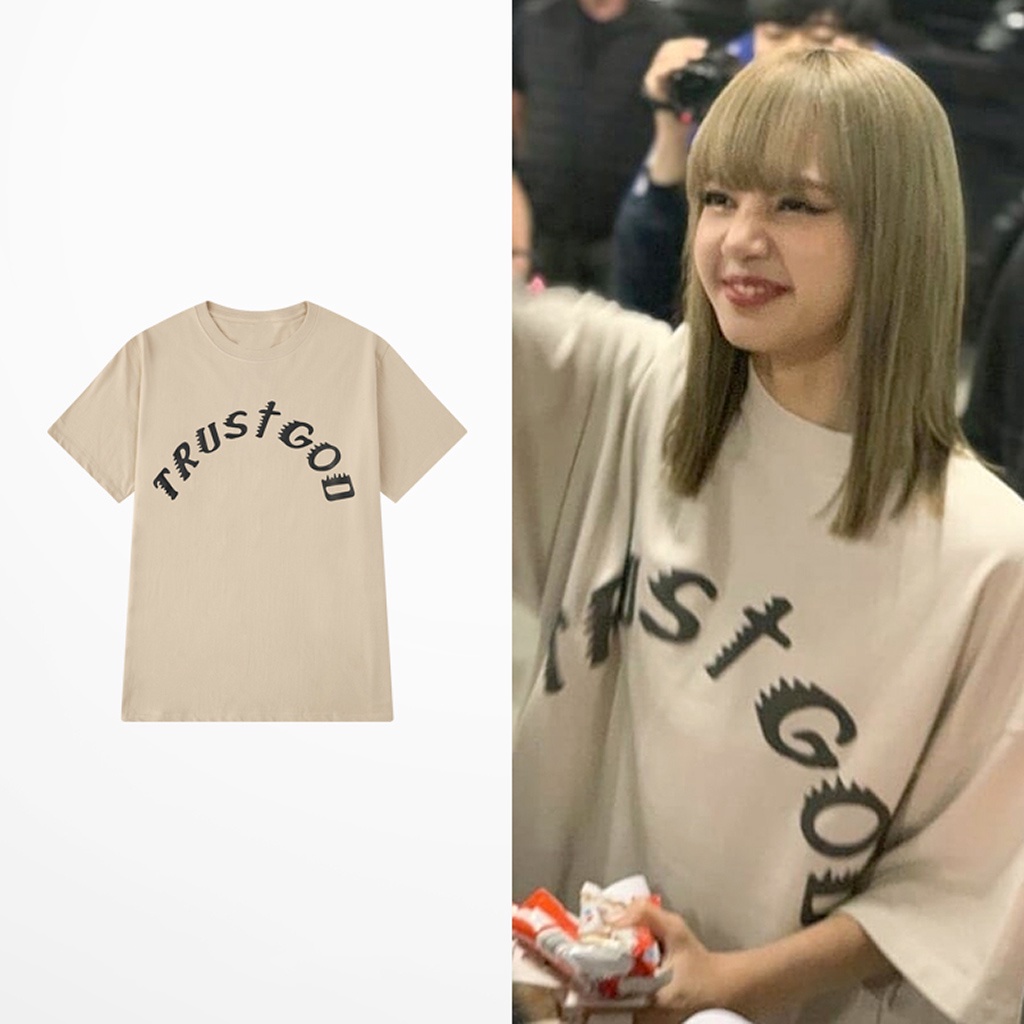 Áo Thun Form Rộng TRUST GOD Đường Phố Unisex Nam Nữ - Kiểu áo phông rộng tay lỡ Ulzzang Leevin Store | BigBuy360 - bigbuy360.vn