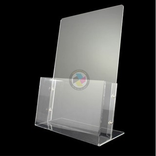 Kệ mica đựng tờ rơi, giấy 1 ngăn A4 đứng (21cm x 29cm)