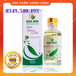 Tinh dầu tràm HUẾ - Hoa Nén*50ml chống cảm lạnh, phòng ho, sổ mũi