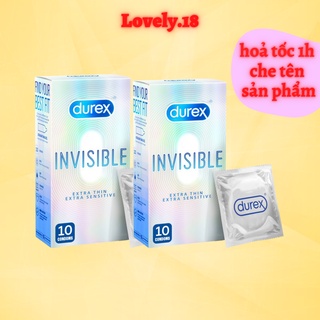 Combo 2 Hộp Bao cao su Durex Invisible Extra Thin . Bao cao su siêu mỏng, ôm sát, chân thật.